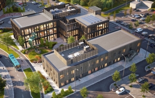 Harlow Science Park Nexus and Arise buildings