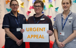 St Clare staff launching an urgent fundraising appeal